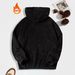 Men's Oversized Fleece Hoodie – Unisex Streetwear Pullover With Embroidery & Drop Shoulder (S-XXL, Black, Heavyweight, Couple Outfit)_viptrois.com