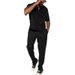 Men's Clothing New Hot Selling Casual Men's Suits Loose Lapel Short Sleeved Trousers Trendy Men's Suits_viptrois.com