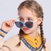 New 0014 Silicone Polarized Children's for Primary School Students Round Large Frame and Sunglasses_viptrois.com
