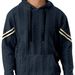 Premium Men's Jacquard Hooded Sweatshirt - Lightweight, Comfortable & Stylish Pullover For Autumn (White, Navy, Black, Gray, Khaki)_viptrois.com
