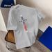 Summer Men's 100% Cotton Casual Loose Fit Plus Size T-shirt With Paris Letter Pattern Print And Round Neck Short Sleeves_viptrois.com