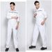 Men's Clothing resistant reflective one piece work clothes labor protection spray painting machine repair welding crew suit white_viptrois.com
