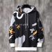 Teen Hooded Sweater Men's And Women's Spring And Autumn Loose Casual Cartoon Graffiti Ins Top Jacket_viptrois.com
