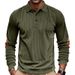 Cross-border Hot Selling American Men's Spring And Autumn Corduroy Retro Loose Casual Outdoor Long Sleeve Patch Base Shirt_viptrois.com