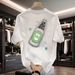 American Style Fashion Versatile Unisex Loose Top Beer Bottle Cap Print Cotton Short Sleeve T-Shirt Summer New Youth_viptrois.com