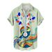 Summer New Large Digital Printing Casual Short Sleeve Shirts Men's Wear_viptrois.com