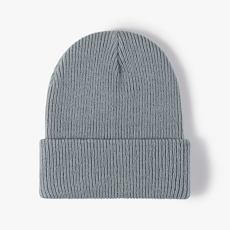 Autumn Winter Outdoor Warm Thick Ear Protection Double layer Versatile Simple Knitted Light Plate Men's and Women's_viptrois.com