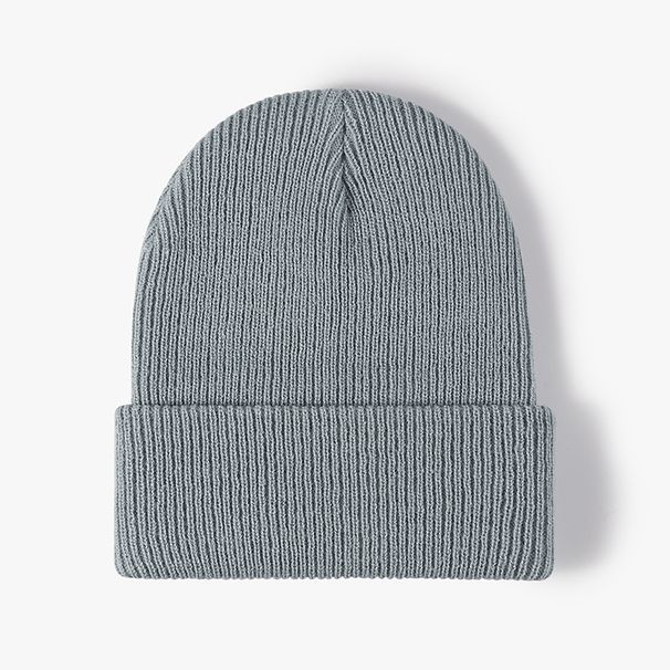 Autumn Winter Outdoor Warm Thick Ear Protection Double layer Versatile Simple Knitted Light Plate Men's and Women's_viptrois.com