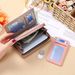 Coin Purse Smooth Zipper Press Button High Capacity Horizontal Multifunction Pocket Storage Delicate Sewing Long Fold Female Clutch Bag For Work_viptrois.com