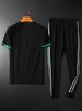 Men's Clothing men's new summer casual suit short sleeved T shirt and trousers men's ice silk modal men_viptrois.com