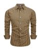 K New Elastic Casual Plaid Shirt Retro Shirt For Men_viptrois.com