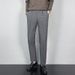 Men's Slim Fit Straight Leg Cropped Trousers High Quality Black Fleece Lined Suit Perfect for Autumn And Winter_viptrois.com