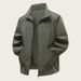 Men's Windproof Waterproof Lightweight Jacket For Outdoor & Casual Wear, Breathable Stand Collar Loose Fit Coat In Multiple Colors_viptrois.com