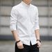 Premium Oxford Slim-Fit Shirt – Modern Men's Long Sleeve Dress Shirt For Business Casual & Smart Office Wear (S-5XL, 5 Sophisticated Colors)_viptrois.com
