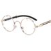 Men's Sunglasses Steam Punk Sunglasses Personality Retro Metal Round Sunglasses Wood Grain Legs Trendy Sunglasses_viptrois.com