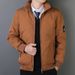 Autumn Casual Business Cotton-padded Jacket Men's Stand-up Collar Windproof Clothes Men's Clothing Piled And Thickened Men's_viptrois.com