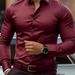 Men's Clothing Long Sleeved Business Formal Slim Stretch Shirt_viptrois.com