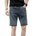 Summer Thin Starry Sky Pattern Denim Shorts Men Loose Straight American Style Trendy Casual Five-Point Mid-Length Pants_viptrois.com