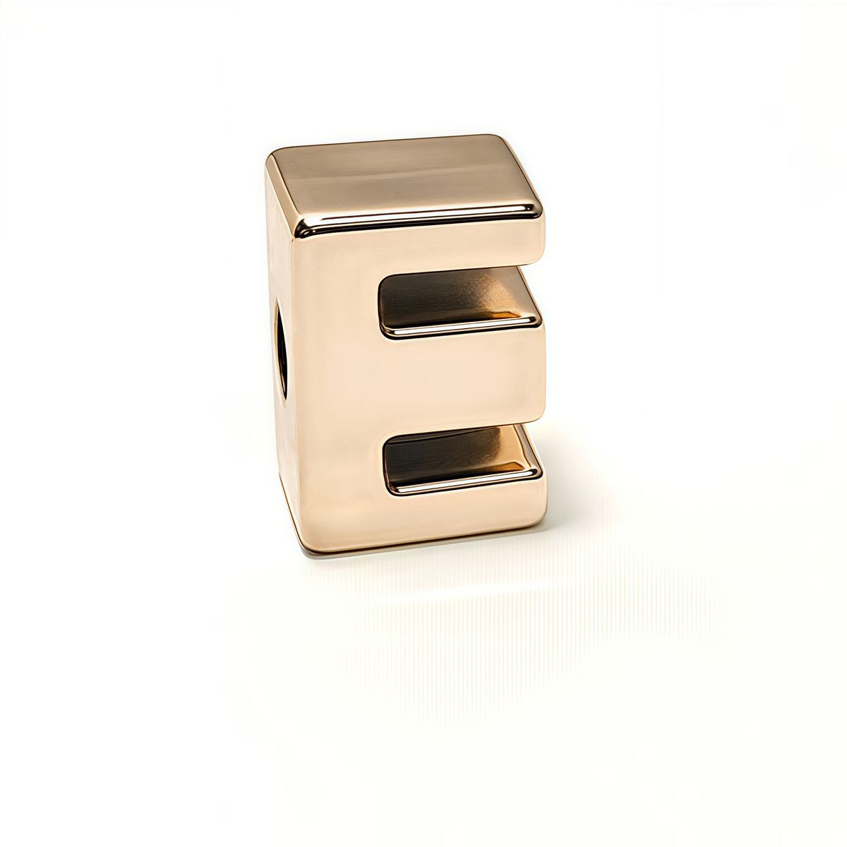 Electroplated Rose Gold Three-dimensional Alphabet Jewelry Accessories Alphabet Shoe Flower Bracelet Handmade DIY Shoe Buckle_viptrois.com