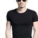boy New T-shirt For Men 2024 Summer Simple Commuting Casual Short Sleeve Top Solid Color Round Neck Couple Base Shirt_viptrois.com