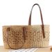 French High-end Western-style Large Capacity Woven Bag Suitable for Beach Vacation Solid Color Versatile Tote Bag Shoulder Bag_viptrois.com
