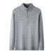 Men's Half-Zip Stand Collar Knit Sweater – Lightweight Urban Pullover With Embroidery (M-XXXL, Relaxed Fit, Winter Casual)_viptrois.com