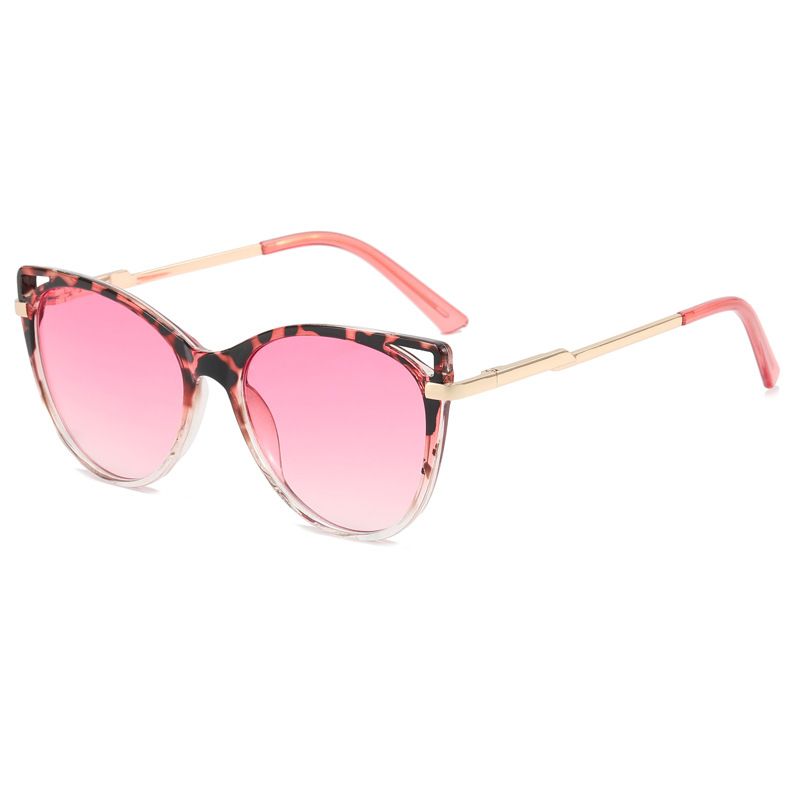 Personalized Fashion Cat Eye Sunglasses Catwalk Sunglasses TR Frame Metal Leg Glasses_viptrois.com
