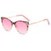Personalized Fashion Cat Eye Sunglasses Catwalk Sunglasses TR Frame Metal Leg Glasses_viptrois.com
