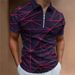 Summer Fashion New 3D Printed Men's Business Turn-Down Collar Polo Shirt Casual Short Sleeve Slim Fit Top_viptrois.com