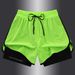 Men's Clothing Summer Exposure Double Layer Sports Men And Women Couple Shorts Running Live Broadcast Hot Selling_viptrois.com