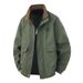 Men's Jacket With Cotton, Thickened Warm And Comfortable Stand-up Collar Color Matching Jacket_viptrois.com