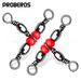 Japanese Style New Splitter 8-Shaped Ring Red Bead Three-Prong Swivel Sea Connector Outdoor Fishing Accessories_viptrois.com