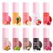 20 Colors Of Fruit Lip Gloss Moisturizing Temperature Changing Pearlescent Large Brush Head Liquid Lip Long Lasting Lip Glaze_viptrois.com