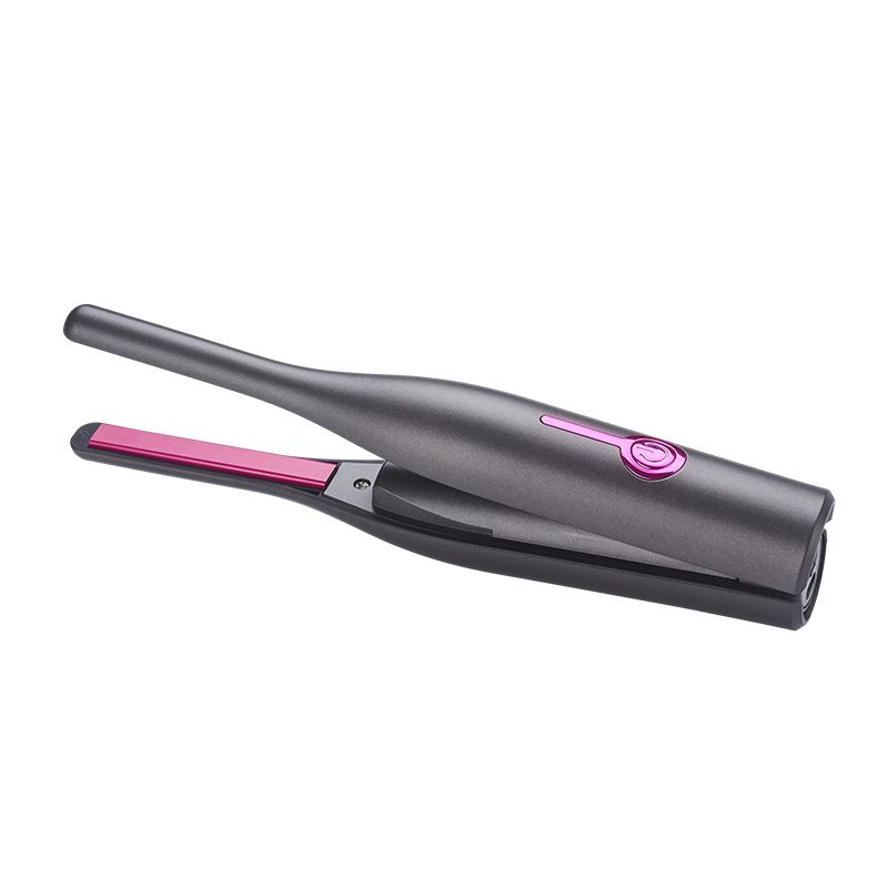 USB charging hair straightener curling and straightening dual-purpose mini electric clip bangs wireless hair straightener beard clip_viptrois.com