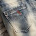 Men's Punk Men's Jeans Patchwork Cotton Quarter Pants Fashion Simple Slim Mid-waist Men's Pants_viptrois.com