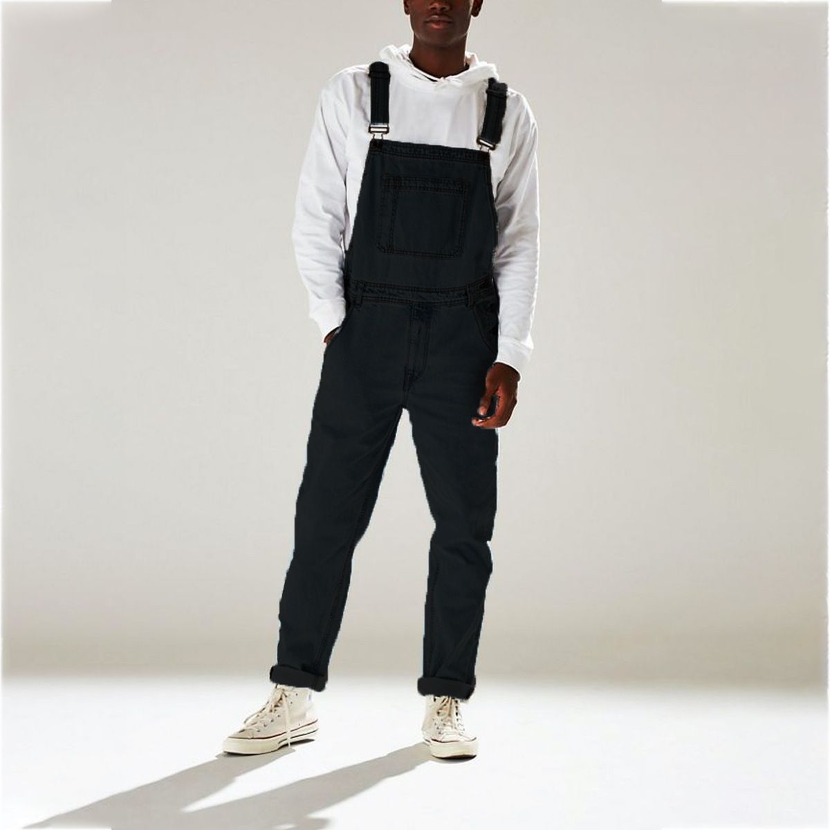 Men's Clothing Overalls High Waist Men's Jeans_viptrois.com