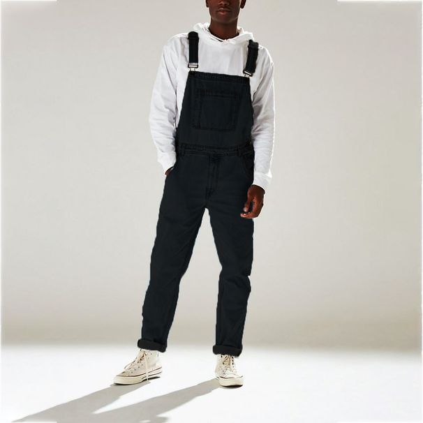 Men's Clothing Overalls High Waist Men's Jeans_viptrois.com