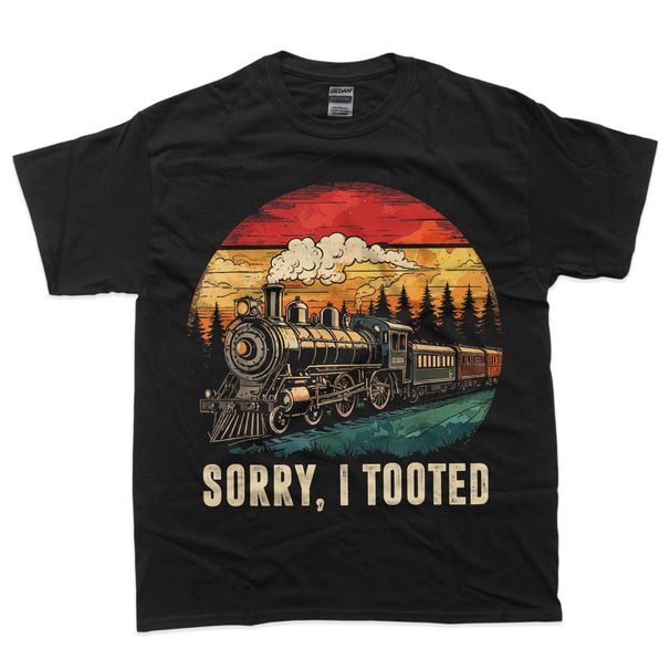 Sorry I Tooted Train Lover Boys Men Collector Railroad T-Shirt Mens Womens Tees Top_viptrois.com