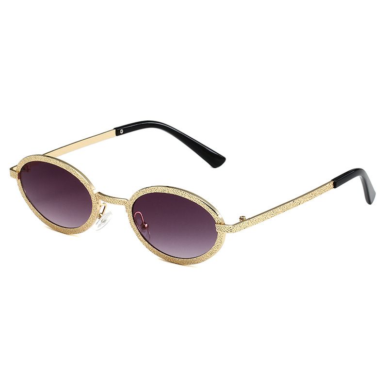 Women's Metal Oval Sunglasses - Small Frame, UV400 Protection, Fashion Glasses Fashion Trends Hot-selling_viptrois.com