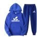 Winter Thickened Hooded Sweatshirt For Men Korean Style Jogger Sports Youth Casual Men's Two-Piece Set_viptrois.com
