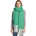 Unisex Loop yarn fishbone pattern thickened solid color coarse fringe scarf shawl_viptrois.com