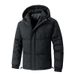 Unisex Oversized Hooded Puffer Jacket – Thickened Winter Coat, Korean Streetwear Style, Breathable Polyester Filling, Couple Matching_viptrois.com