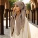 Women's Scarves New Ethnic Style Triangular Scarf Head Cap Malaysian Temperament Elastic Headscarf Versatile Long Tail Hat_viptrois.com