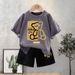 Kid's Clothing Boys' Short Sleeved Cotton T Shirt Summer New Style Little Bear Children's Boy Loose Round Neck Top Trendy Clothes Ins_viptrois.com