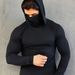 Men's Clothing Sports Tight Fitting Shaping Mask With Hood One Piece Long Sleeved Running Outdoor Sports Breathable Quick Drying Clothes_viptrois.com