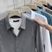 Letter Long Sleeve Shirt Loose Shirt Boys Summer Trendy All Match Casual Jacket_viptrois.com