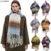 Unisex Circle-yarn coarse fringe gradient shawl shawl_viptrois.com