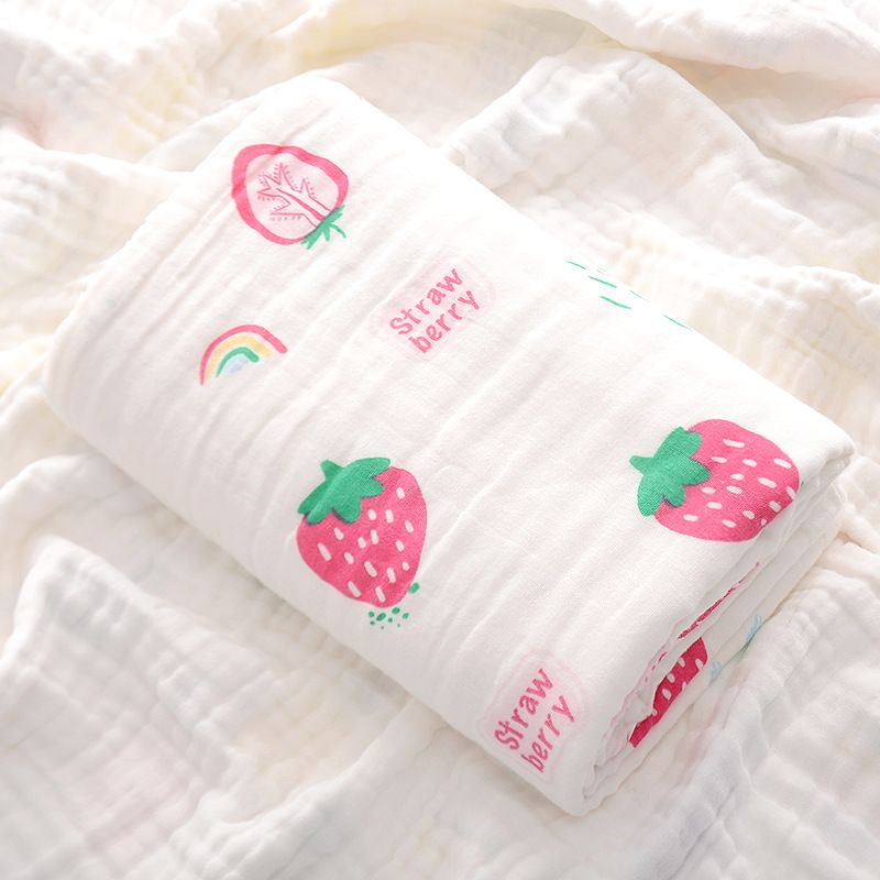Cotton Baby Bath Towel Boys Girls Towel Blanket For Newborn Baby Bathrobe 4 Layers Gauze Washcloth Infant Swaddle_viptrois.com