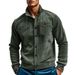 Men's Clothing Corduroy Collar Jacket Retro American Style Multi-Pocket Workwear Black Blue Khaki V-Neck Long Sleeve Casual Basic_viptrois.com