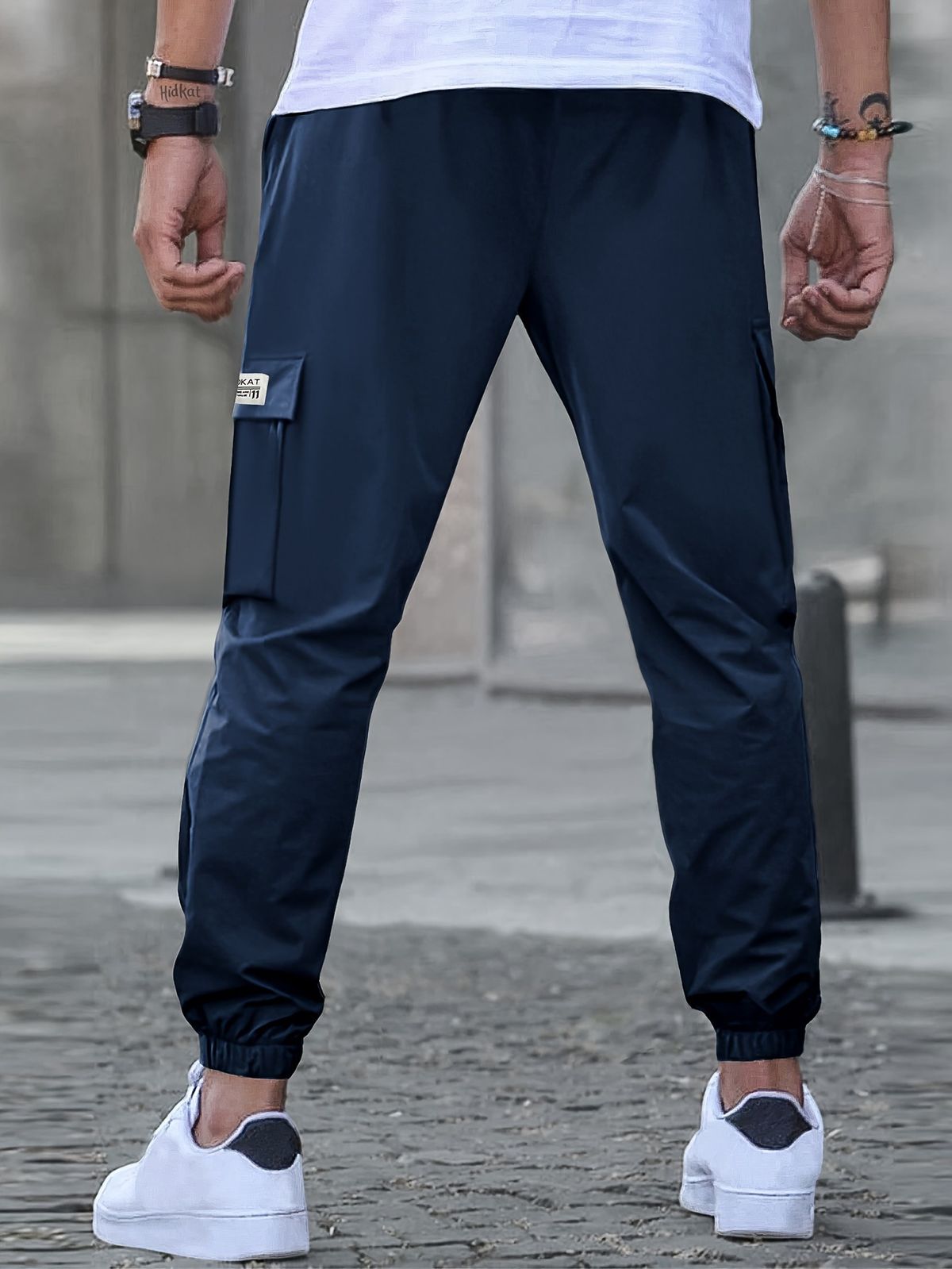 Lightweight & Breathable Workwear Pants For Men - Adjustable Drawstring Waist, Multi-Pocket Cargo Trousers For Hiking, Camping & Everyday Wear_viptrois.com